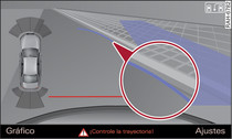 Infotainment: Contacto de la curva azul con el bordillo